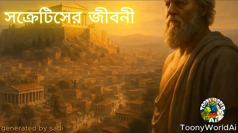 সক্রেটিসের জীবনী | Biography of Socrates in Bangla | Educational Story | part 1 | ToonyWorldAi