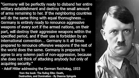 Hitler’s Disarmament Proposals. Hitler wanted PEACE in Europe