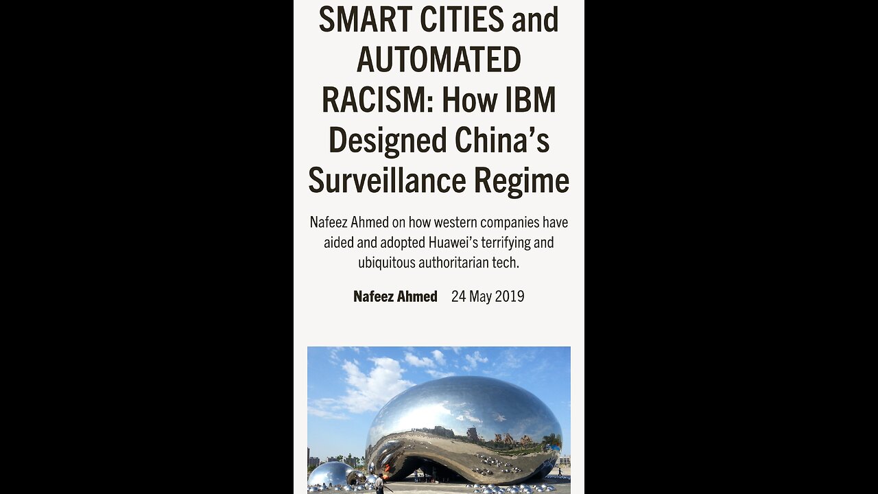 IBM RESPONSIBLE for CHINA SLAVE SURVEILLANCE