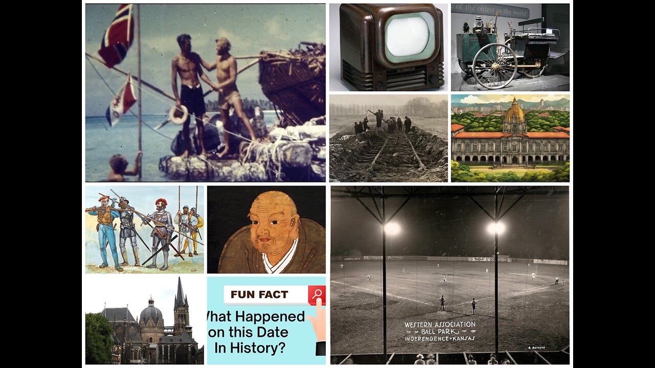 THIS DATE IN HISTORY - Mutiny on Bounty, First Night Flight, WWII Decided and MORE! 04/28/2025