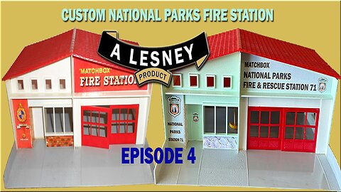 MATCHBOX LESNEY CUSTOM FIRE STATION