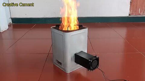How to make a wood stove from an old iron box