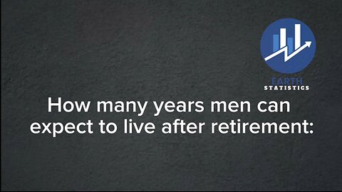 How many years men can expect to live after retirement...