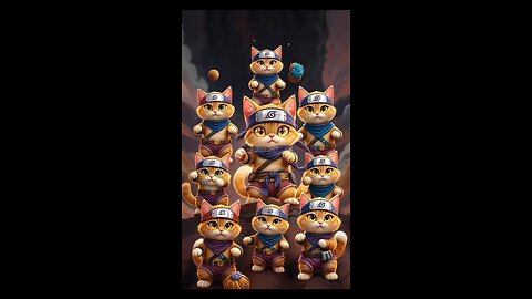 When your cat masters shadow clone jutsu