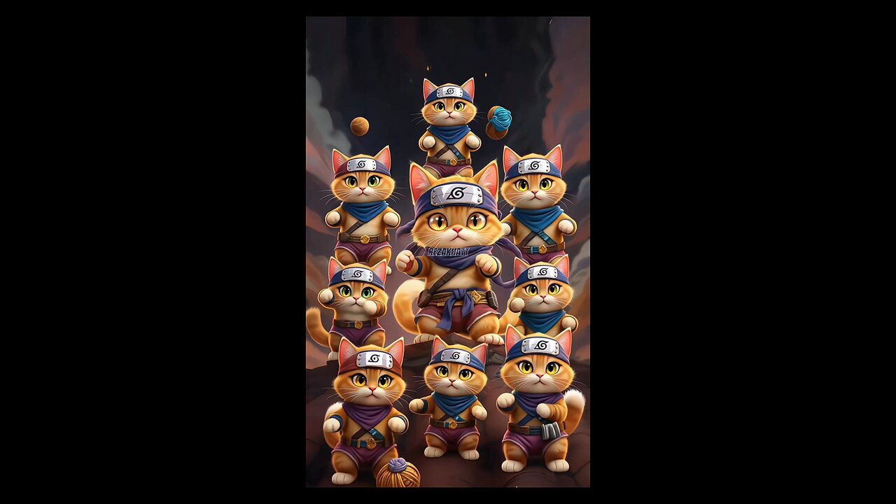 When your cat masters shadow clone jutsu