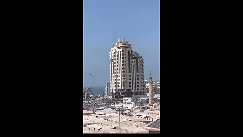 Higher buildings of Gaza City taken down after evacuation orders.