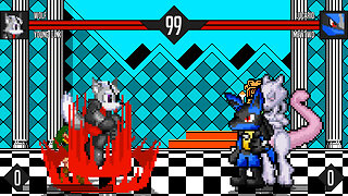 MUGEN - J.NEWMAN/Duckerman12's Chars - Wolf & Young Link vs. Lucario & MEWTWO - Download