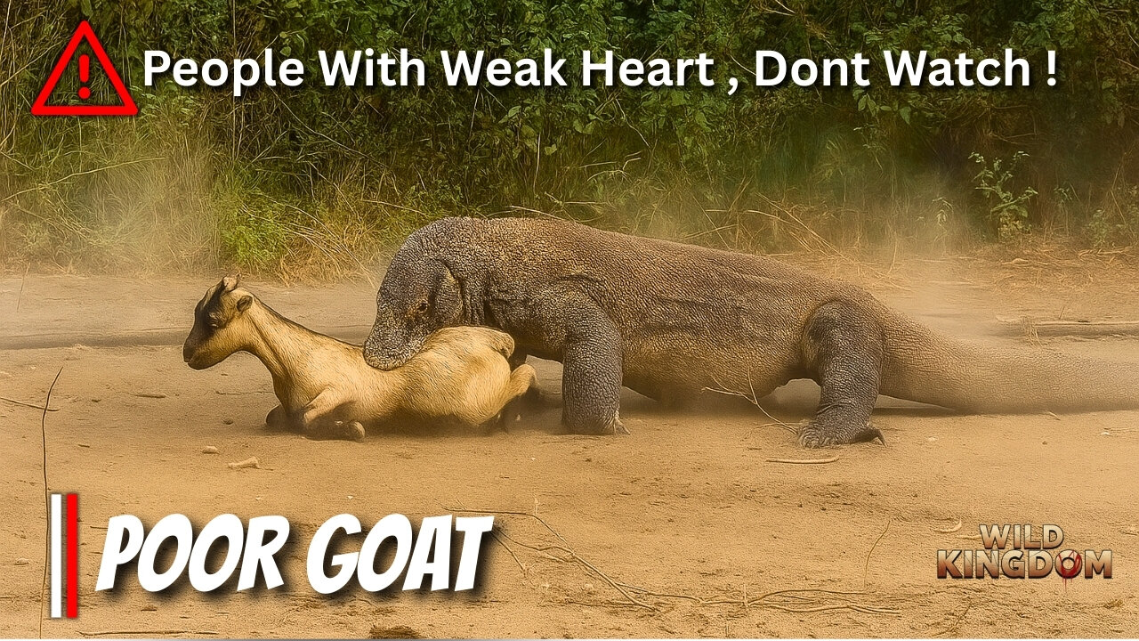 Komodo Dragon Attacks Goat | Nature’s Brutal Reality