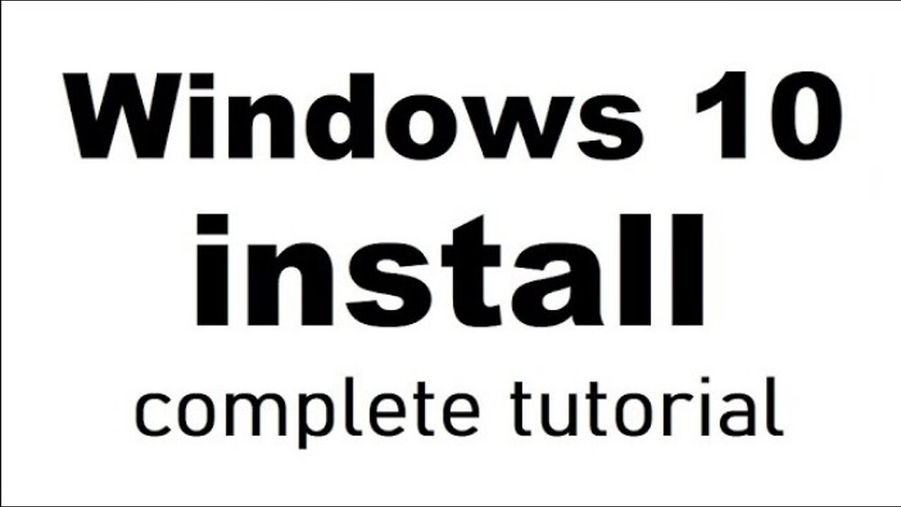 Windows 10 install from USB on old PC with new SSD - step by step