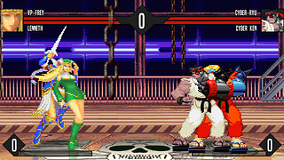 MUGEN - VP Frey & Lenneth vs. Cyber Ryu & Cyber Ken - Download