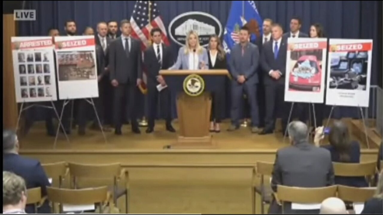 AG Bondi Announces Largest Fentanyl Bust In U.S. History