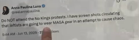 Warning-Antifas Dressed As MAGA's To Create Chaos At NoKings