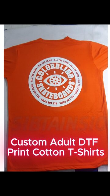 Custom DTF Print Cotton T-Shirts – Vibrant Colors, Premium Comfort