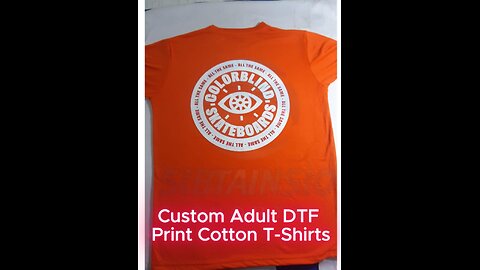 Custom DTF Print Cotton T-Shirts – Vibrant Colors, Premium Comfort