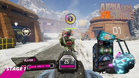 Alpha Ops VR Strike Stage 1 Gameplay - 3MindWave/Sega Amusements