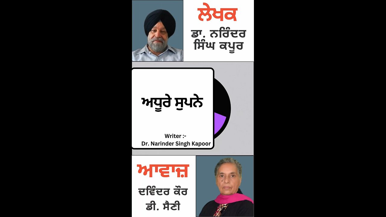 ਅਧੂਰੇ ਸੁਪਨੇ || By: Dr. Narinder Singh Kapoor