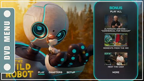 The Wild Robot - DVD Menu