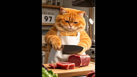 Cooking cat
