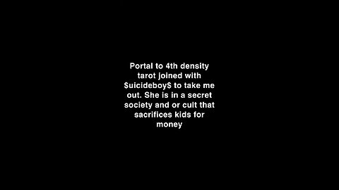 She teamed up with a cult to kill me