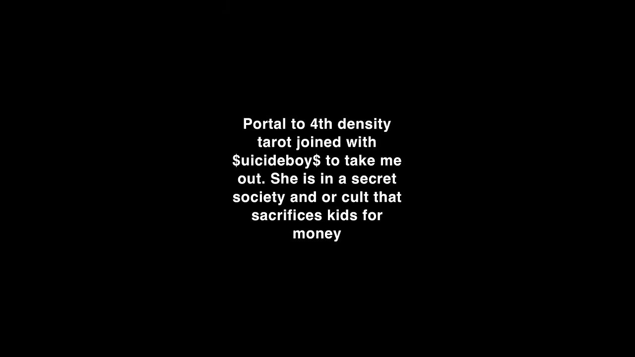 She teamed up with a cult to kill me