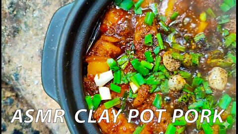 ASMR Vietnamese Clay Pot Pork Belly (Thịt Kho Tiêu) | Relaxing Outdoor Cooking in the Forest
