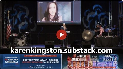 "Karen Kingston Reveals Truths About COVID-19 Deception at ReAwaken America Tour"