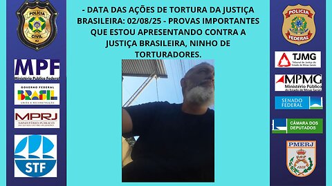 DATA: 02-08-25. TODOS DA JUSTIÇA - SELEÇÃO - PROVAS IMPORTANTES, AÇÕES DA JUSTIÇA BRASILEIRA.