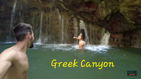 Inside a greek Canyon 💦|Kourtaliotiko Canyon 🇬🇷