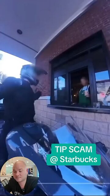 The total amount was $5.59. She gave herself a $5 tip on the card reader without his knowledge.