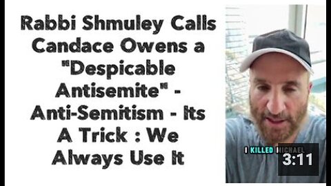 "Candace Owens Branded as 'Despicable Antisemite' by Rabbi Shmuley"