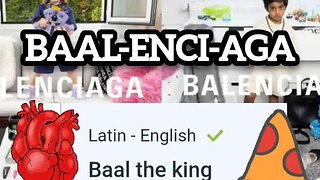 ✡️🕎 BALENCIAGA = Baal enci aga (latin) = Baal is a god