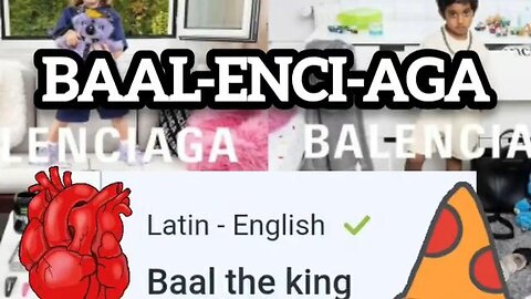 ✡️🕎 BALENCIAGA = Baal enci aga (latin) = Baal is a god