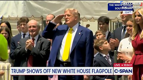 Trump’s Fun Day Installing New Giant Flag Poles