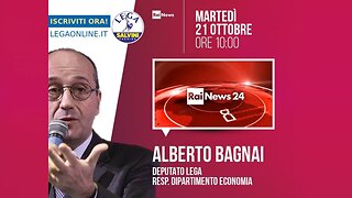 🔴 Interventi dell'On. Alberto Bagnai ospite a "inside 24" su Rainews24 (21.10.2025).