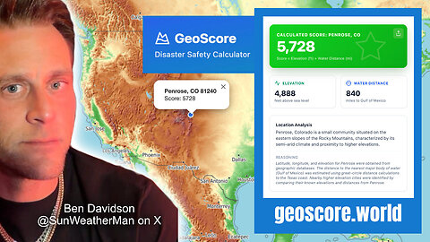 Ben Davidson Introduces The GeoScore Disaster Safety Calculator
