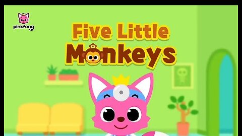 Five little monkeys jumping on the bed+mote || Fun Nursery Rhymes||Pink fong || kids song