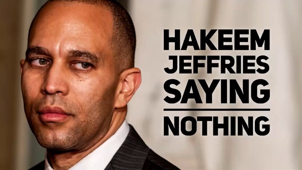 BREAKING NEWS🚨 Hakeem Jeffries says nothing.