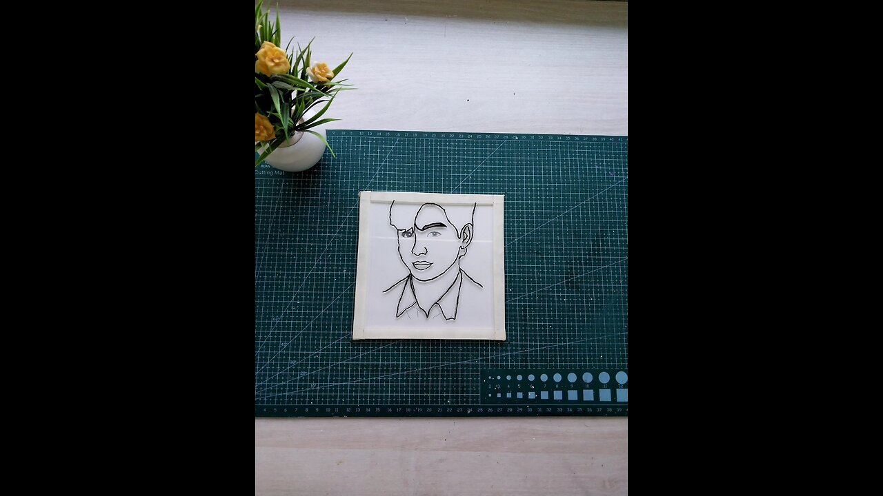 Junk kook glass painting