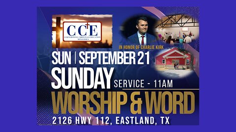 ✝️Live 11:00am Sunday Service 9/21/25