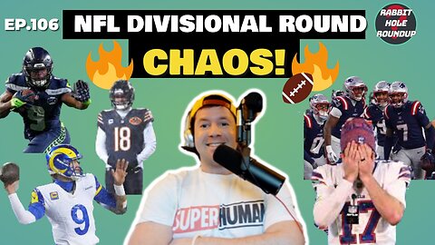 NFL Divisional Round Chaos | Josh Allen, Caleb Williams | MLB Lockout Talk | Rabbit Hole Roundup 106
