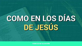 ✝️ ️Como en los días de Jesús | Mateo 24:36-39