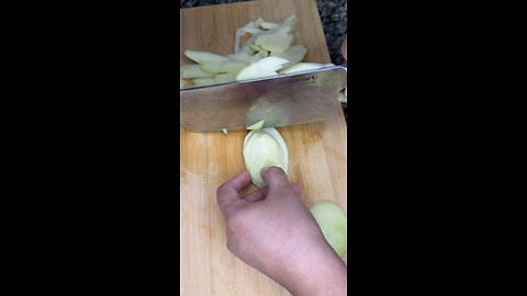 Real potato cutting sound | ASMR