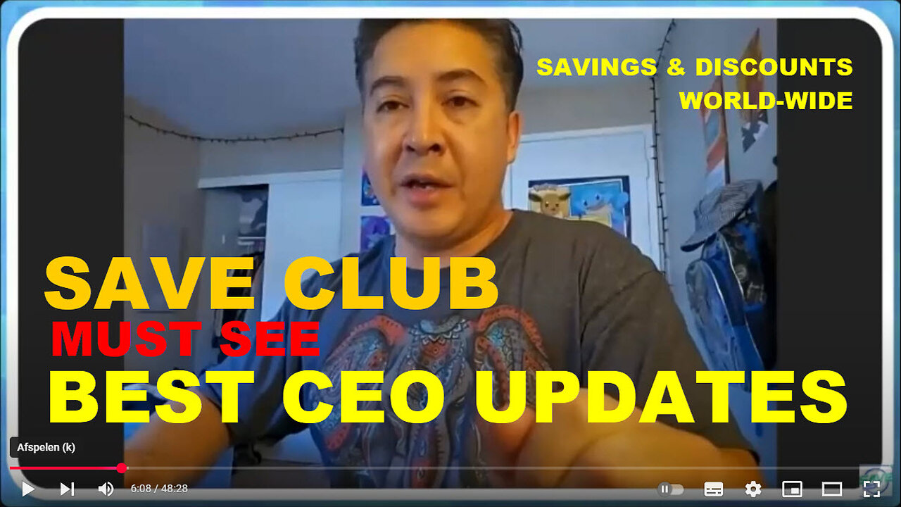 SAVE CLUB (must see) BEST CEO UPDATES - SAVINGS, DISCOUNTS & AI SALES TOOLS - TOP TEAM ROB BUSER