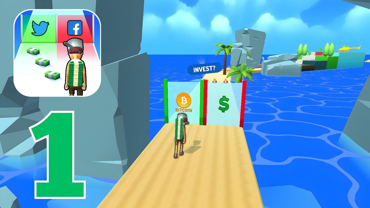 Investment Run - Invest Fast - Gameplay Walkthrough | Part 1 (Android, iOS)