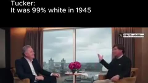 Tucker Says You Can Be Arrested In The UK For Talking White Replacement. Censorship Hoax