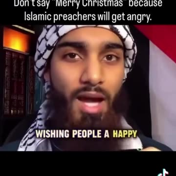 Goldie Ghamari _ گلسا قمری - Muslim man tells Muslims not to say Merry Christmas.