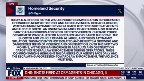 Manhunt underway after Border Patrol Agents were fired upon in Chicago today.