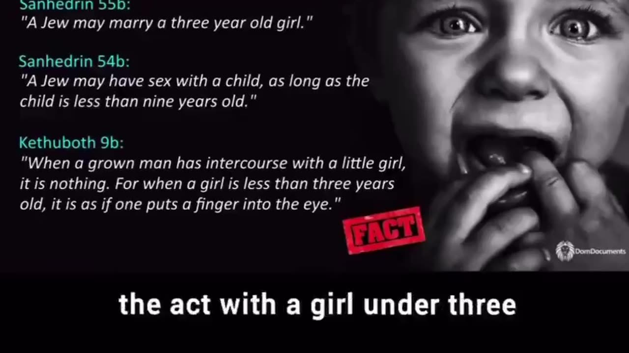 A Jew explains why you can have sex with a (Gentile) girl before the age of 3