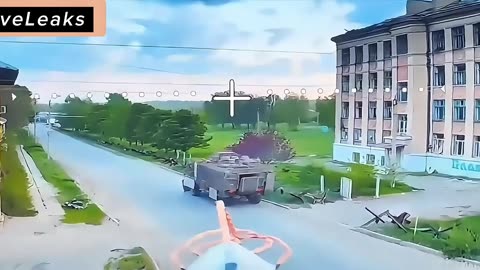 Direct Hit: Drone Slams Into Armored Vehicle Through Open Rear Hatch