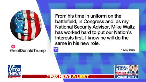 [2025-05-01] Did Mike Waltz just get a promotion?: Peter Doocy weighs in
